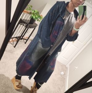 🔴SOLD🔴 Hooded artsy duster casrdigan!